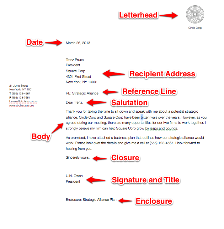 Writing A Business Letter Format from www.mybusinessletter.com